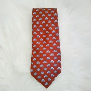 BROOKS BROTHERS Makers Little Race Cars Print Pure Silk Necktie